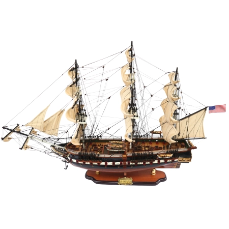 Drewniany model żaglowca USS Constitution 100 cm – ekskluzywna replika fregaty „Old Ironsides”